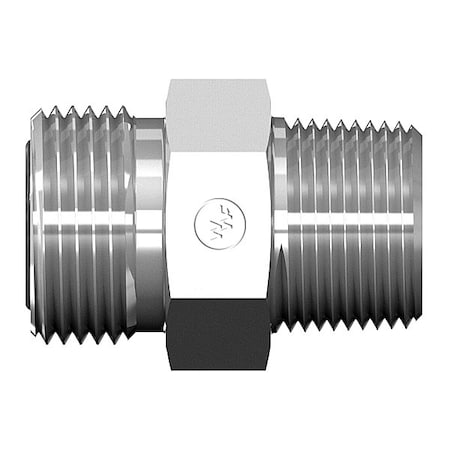 Male Flat Face O-Ring To Male Pipe Straight Connector